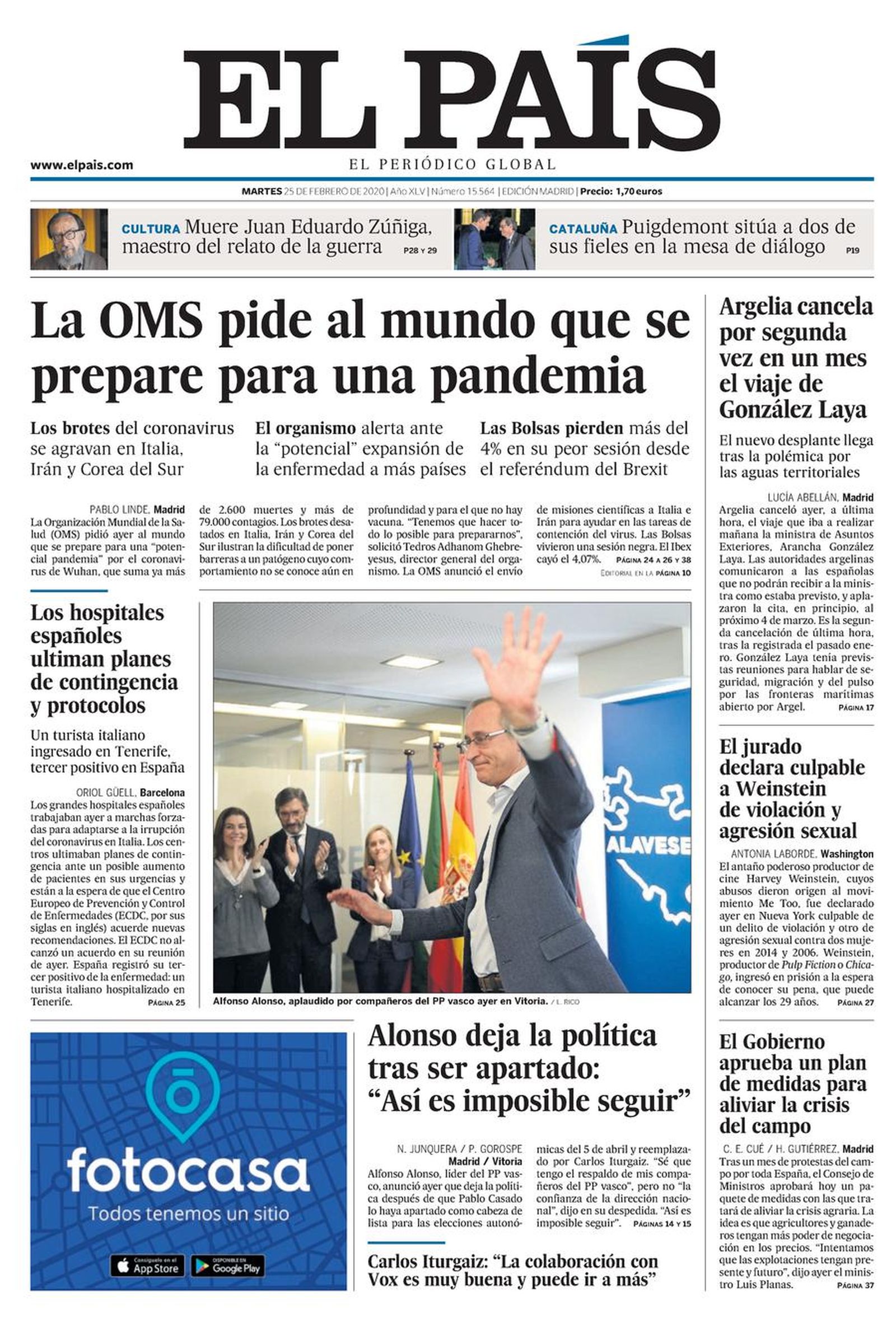 portada periodico elpais