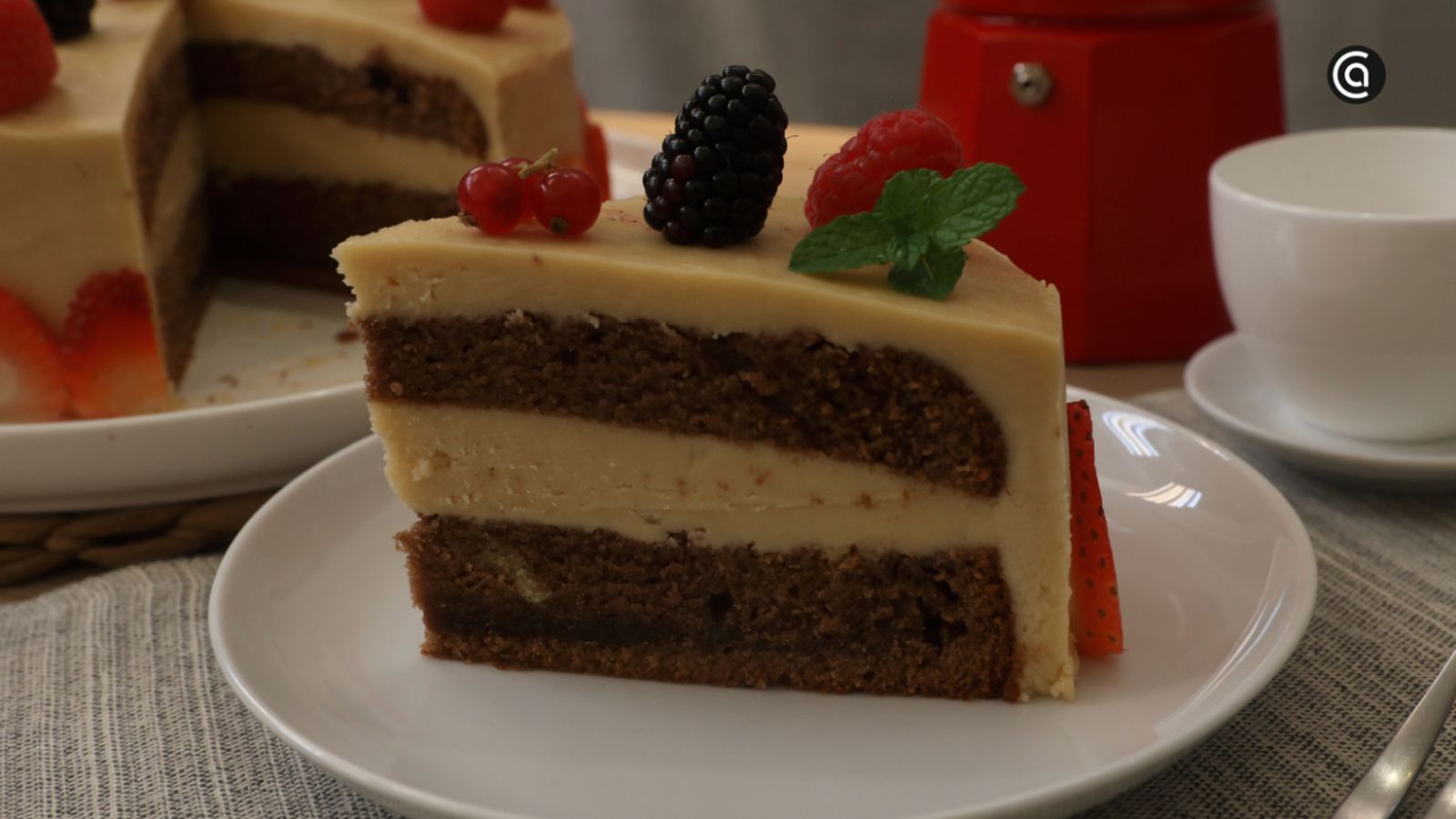 Tarta de capuchino